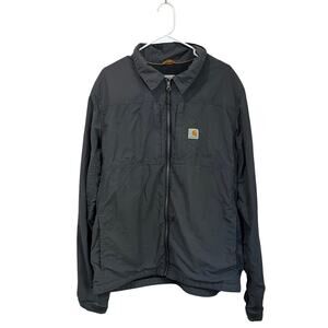 Carhartt Full Swing Rain Defender Jacket Gray Workwear Size Large Tall